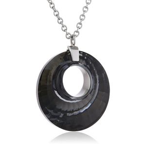 NIB Swarovski Silver Crystal Pendant Necklace